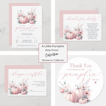 Little Pumpkin Baby Shower - Pink