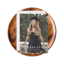 Modern Script Senior Photo Graduation