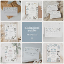 Winter Baby Animals Baby Shower