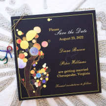 Whimsical Trees Black Wedding Collection