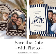 Wedding Save the Date with Photo