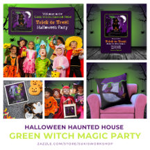 Halloween Haunted House – Green Witch Magic Party 