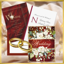 Floral Rustic Gold Elegant Wedding