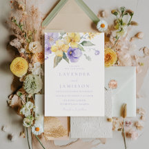Lavender & Sunshine Purple & Yellow Floral Wedding