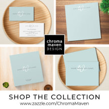 Modern Colorful White Script Monogram