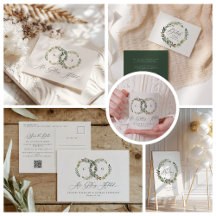 Rustic foliage wreath farmhouse wedding