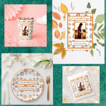 Colorful Watercolor Pumpkin Patch Baby Shower