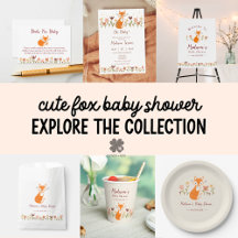 Cute Fox Baby Shower