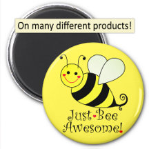 Just Bee Awesome Yellow Bumble Bee