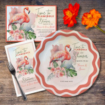 Flamingo Baby Shower Decor