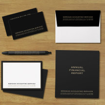 Timeless Black and Gold Business Essentials