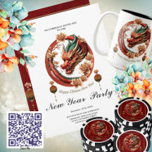 Happy new chinese dragon year 