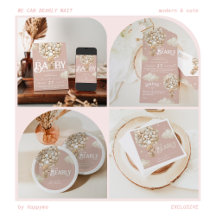 Bear Balloons Bearly Wait Baby Girl Shower