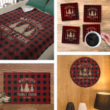 Rustic Plaid Cabin Decor, Accessories and Gifts