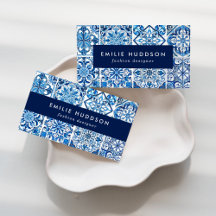 Mediterranean Tiles Business Cards Collection