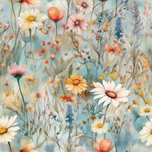 Daisy Blue Pattern