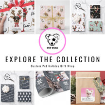 Custom Pet Holiday Gift Wrap