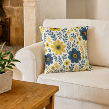 Classy Mediterranean Floral Art Pattern