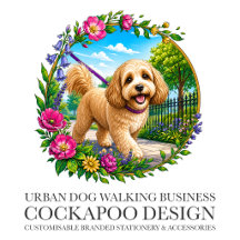 Urban Dog Walking Co. Branding - Cockapoo