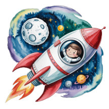 Blast Off Space Boy Astronaut Birthday Party