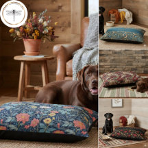 Vintage William Morris Elegant Dog Beds