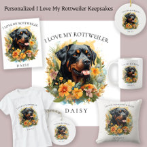 I Love My Rottweiler Dog Gifts