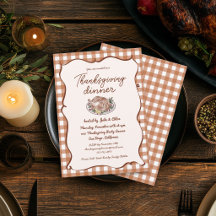 Rustic Fall Gingham Friendsgiving & Thanksgiving 