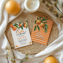 Orange Baby Shower - Little Cutie Is On The Way