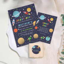 Blast Off! Outer Space Rocket Ship Birthday Party