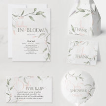 Baby in Bloom Spring Flower Floral Baby Shower 