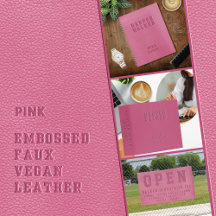 Embossed Leather - Pink