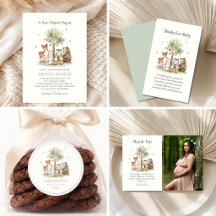 Woodland Animals New Chapter Begins Baby Shower