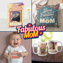 Retro 70s Psychedelic Typography for Mom