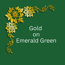 Gold on Emerald Green Wedding Suite