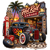 Hot Rod Garage   Vintage Route 66 Americana