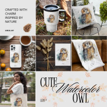 Cute Watercolor Owl