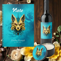 The mystical fox head, noble and mysterious. 