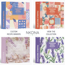  Personalized Recipe 3 Ring Binders
