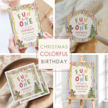Christmas Colorful Kids Birthday Party