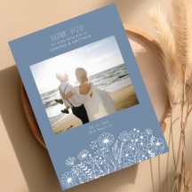 Wildflowers Dusty Blue Boho Wedding