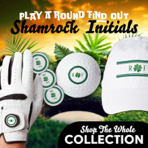P.A.R.F.O. Shamrock Mono Initials Golf Collection