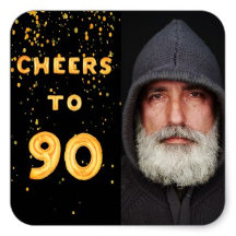 90th birthday party - balloon text