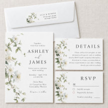 Elegant Botanical Wildflower Wedding Collection