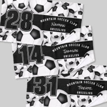 Team name soccer towels & water bottles