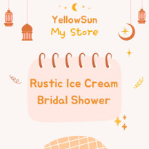 Rustic Ice Cream Bridal Shower