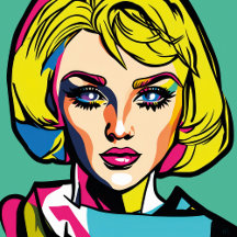 blond Ladies  - Pop Art Serie