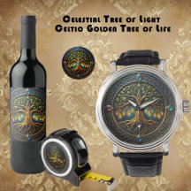 Celestial Tree of Light Celtic Golden Tree of Life
