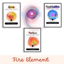 Zodiac Sign Art - FIre Element