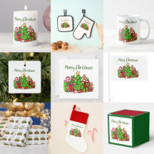 Merry Christmas Gifts Around The Tree