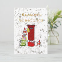 Robin Christmas, Season’s Greetings Cards